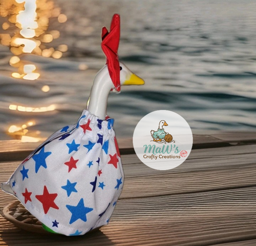 Desk Goose Patriotic Outfit