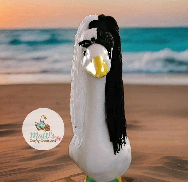 Split Peronality 23-28 inch Porch Goose Casual Long Ponytail