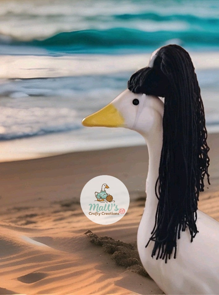 Split Peronality 23-28 inch Porch Goose Casual Long Ponytail