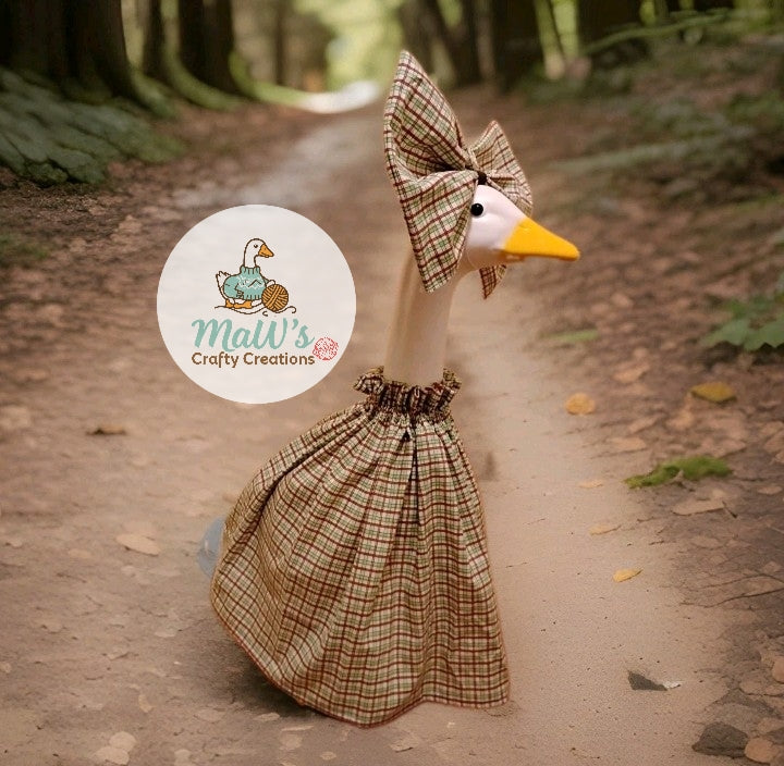 Porch Goose 22-28 inch dress with matching bow.