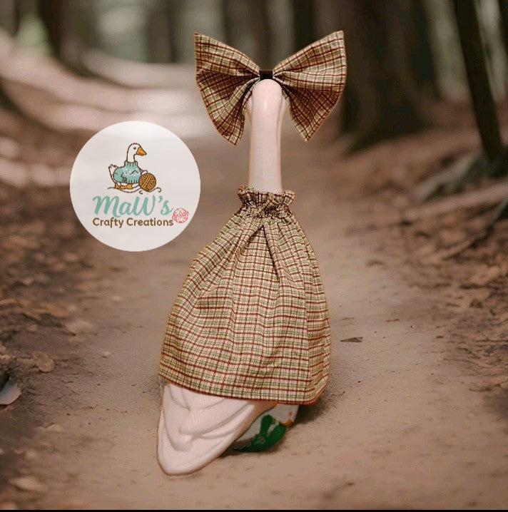 Porch Goose 22-28 inch dress with matching bow.